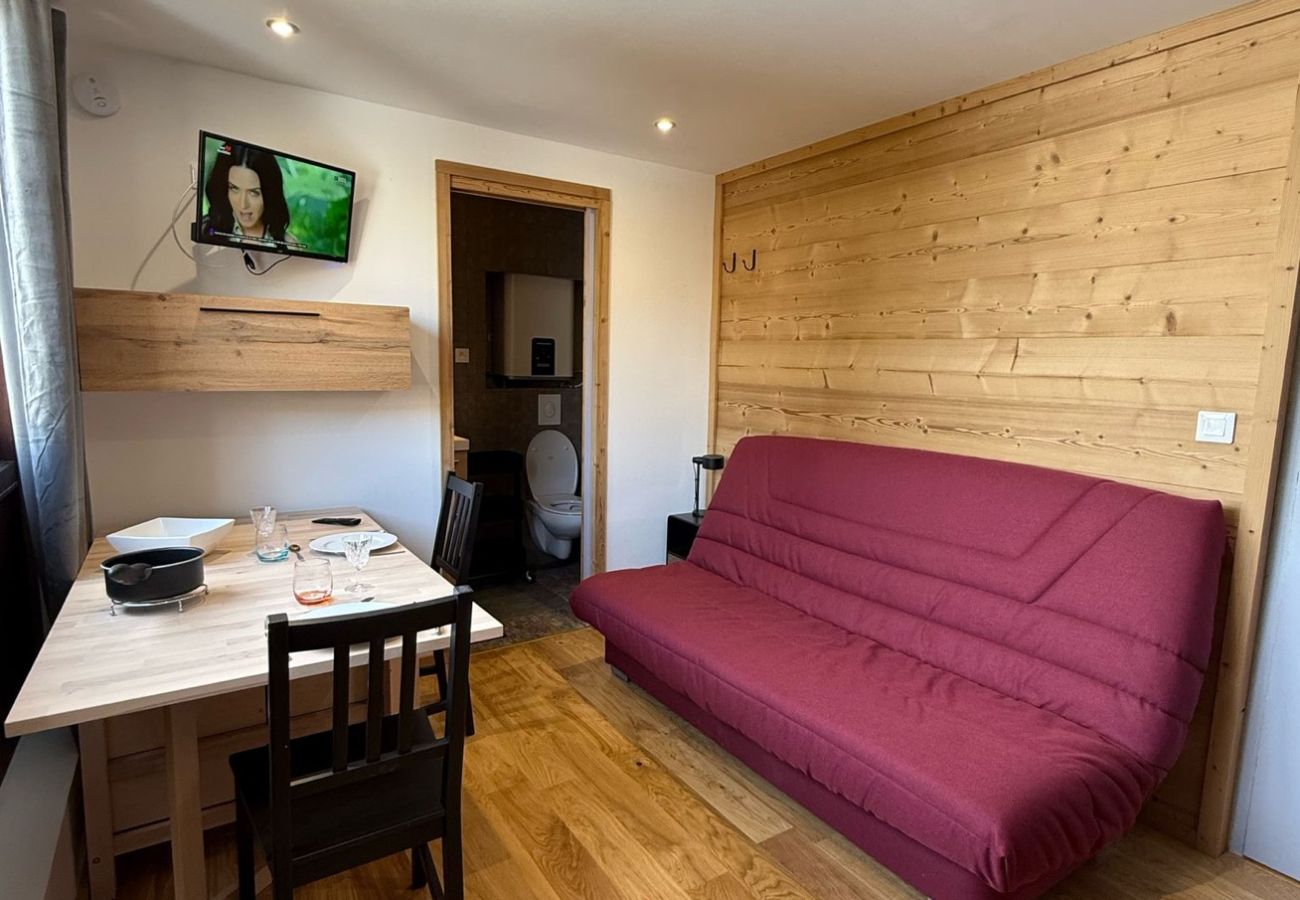 Studio in Les Deux Alpes - Les 2 Alpes studio 2 ppl with ski station view