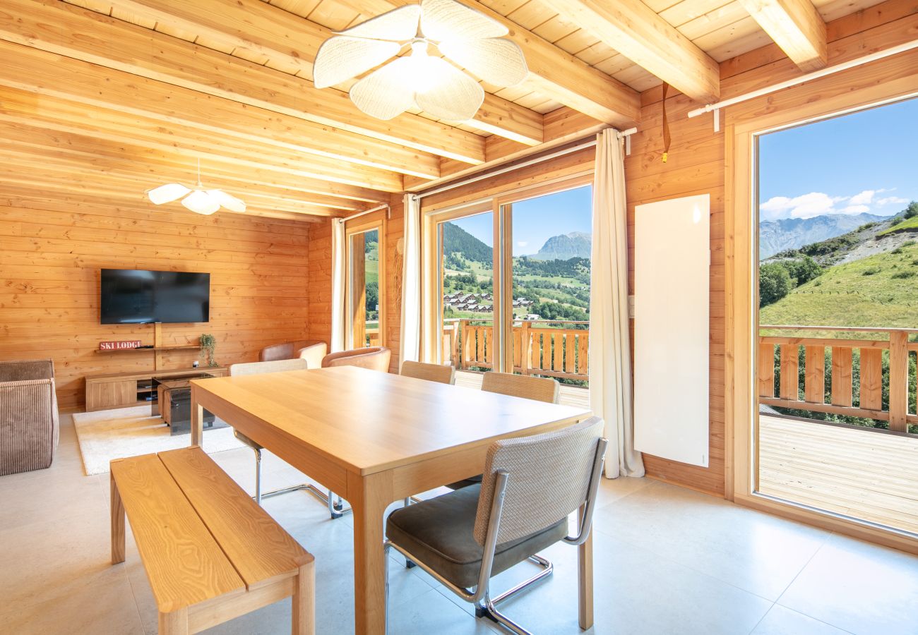 Chalet in Saint-Jean-d´Arves - Family chalet, panoramic view, terrace