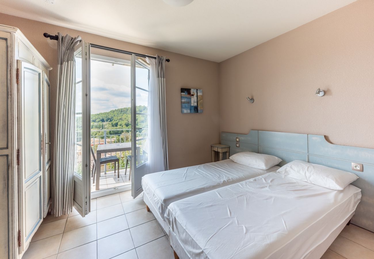 Studio in Callian - Nice Studio 2 Pers pool view