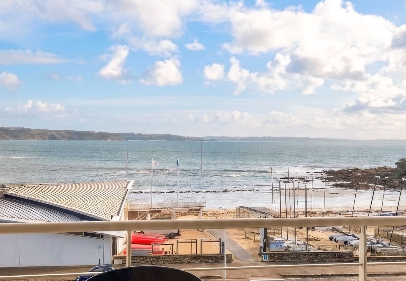 Apartment in Plougonvelin - Flat with a balcony overlooking the sea, 50 metres from the beach