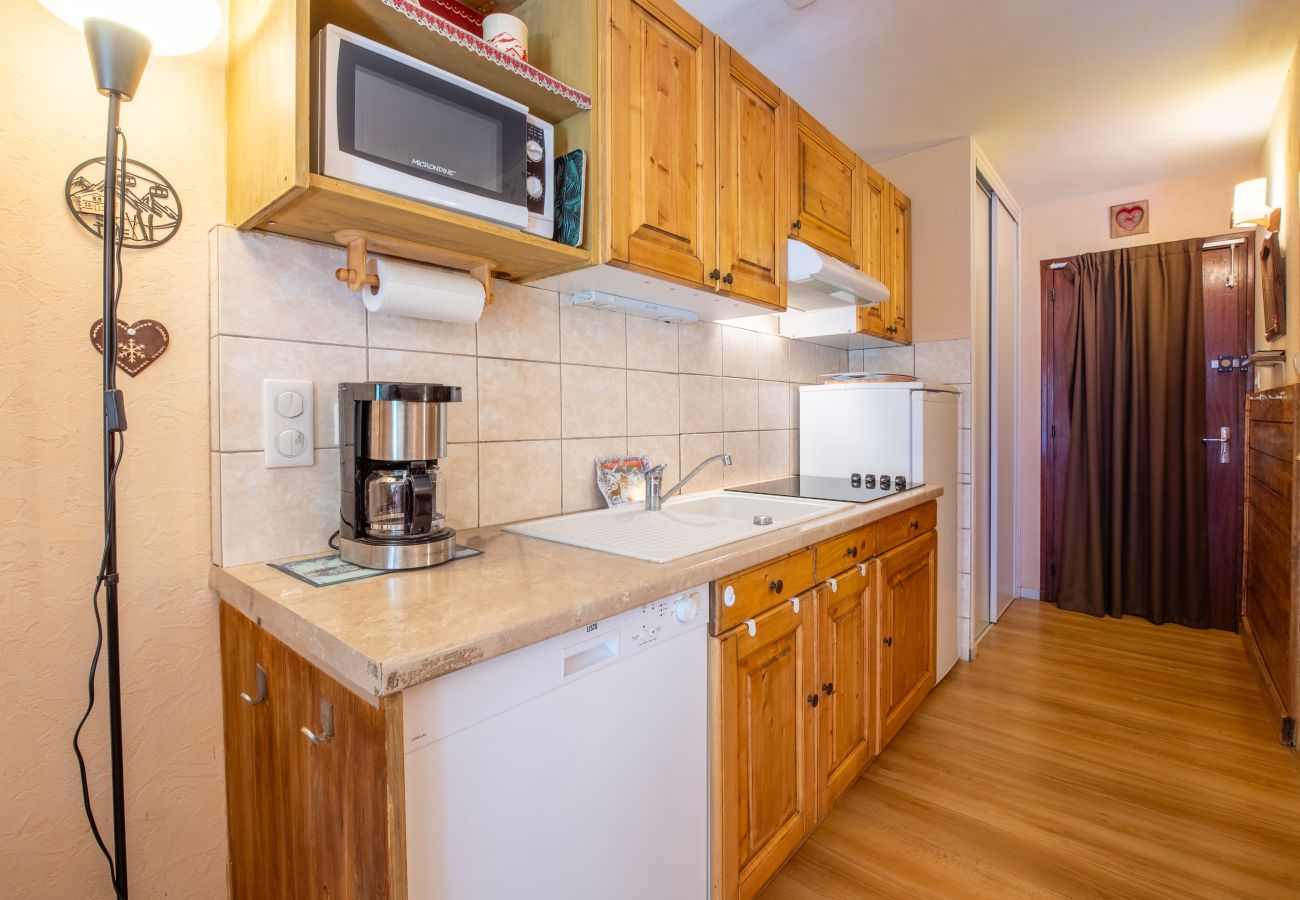 Studio in Les Deux Alpes - Studio apartment, downtown, mountain view