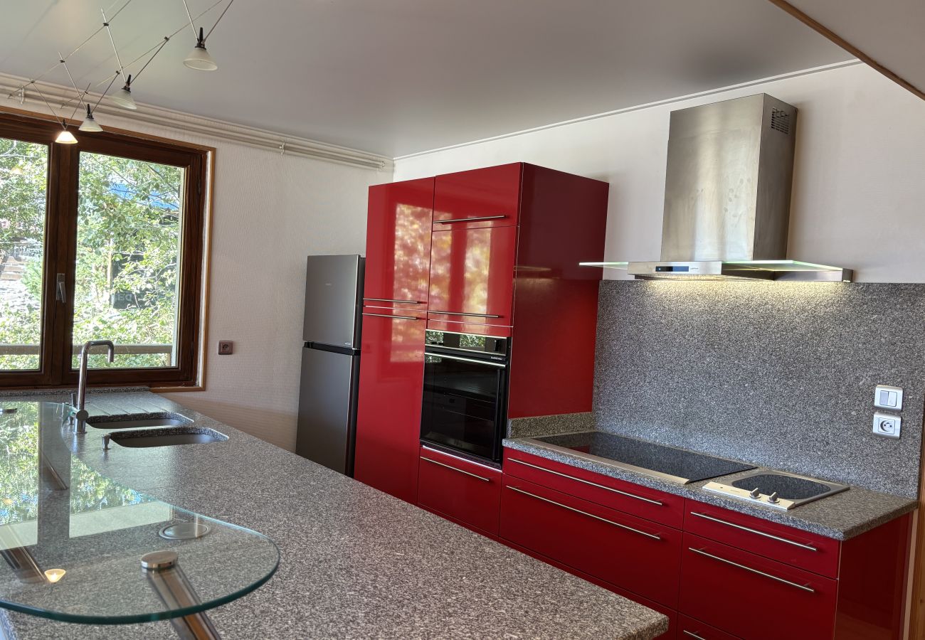 Apartment in Les Deux Alpes - Apartment with balcony and ski slopes view
