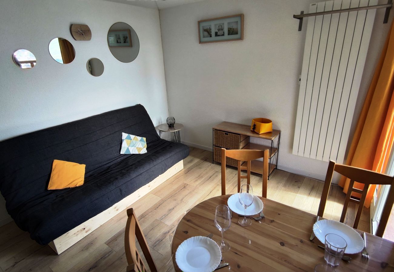 Studio in Les Deux Alpes - Studio with balcony and ski slopes view