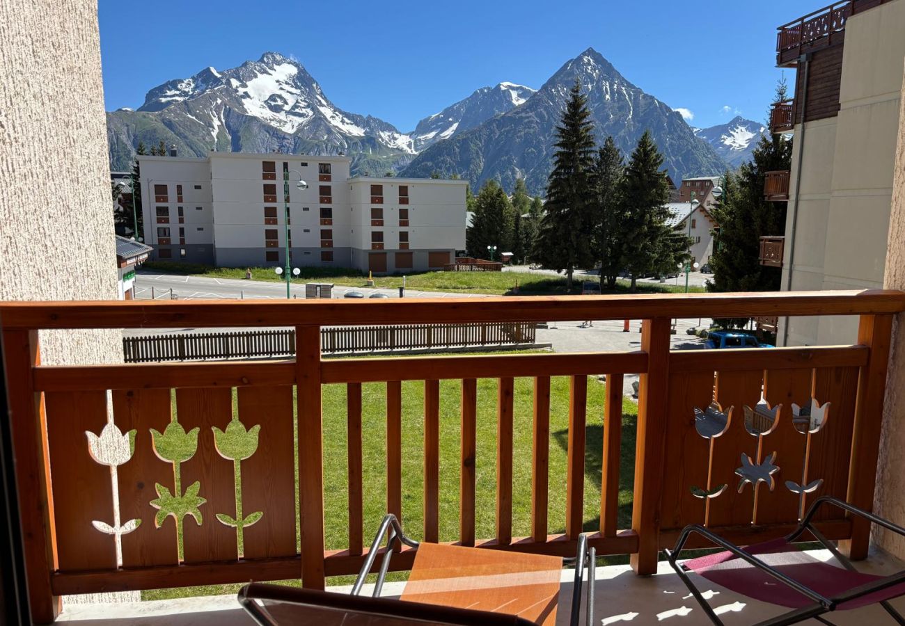 Studio à Les Deux Alpes - Studio proche des pistes 4 pers avec balcon
