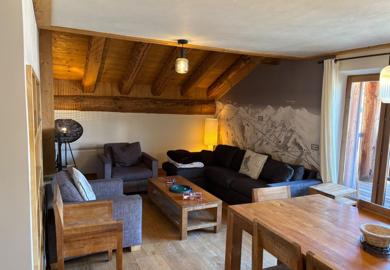 Appartement à Les Deux Alpes - Appt spacieux 10 pers, terrasse expo sud