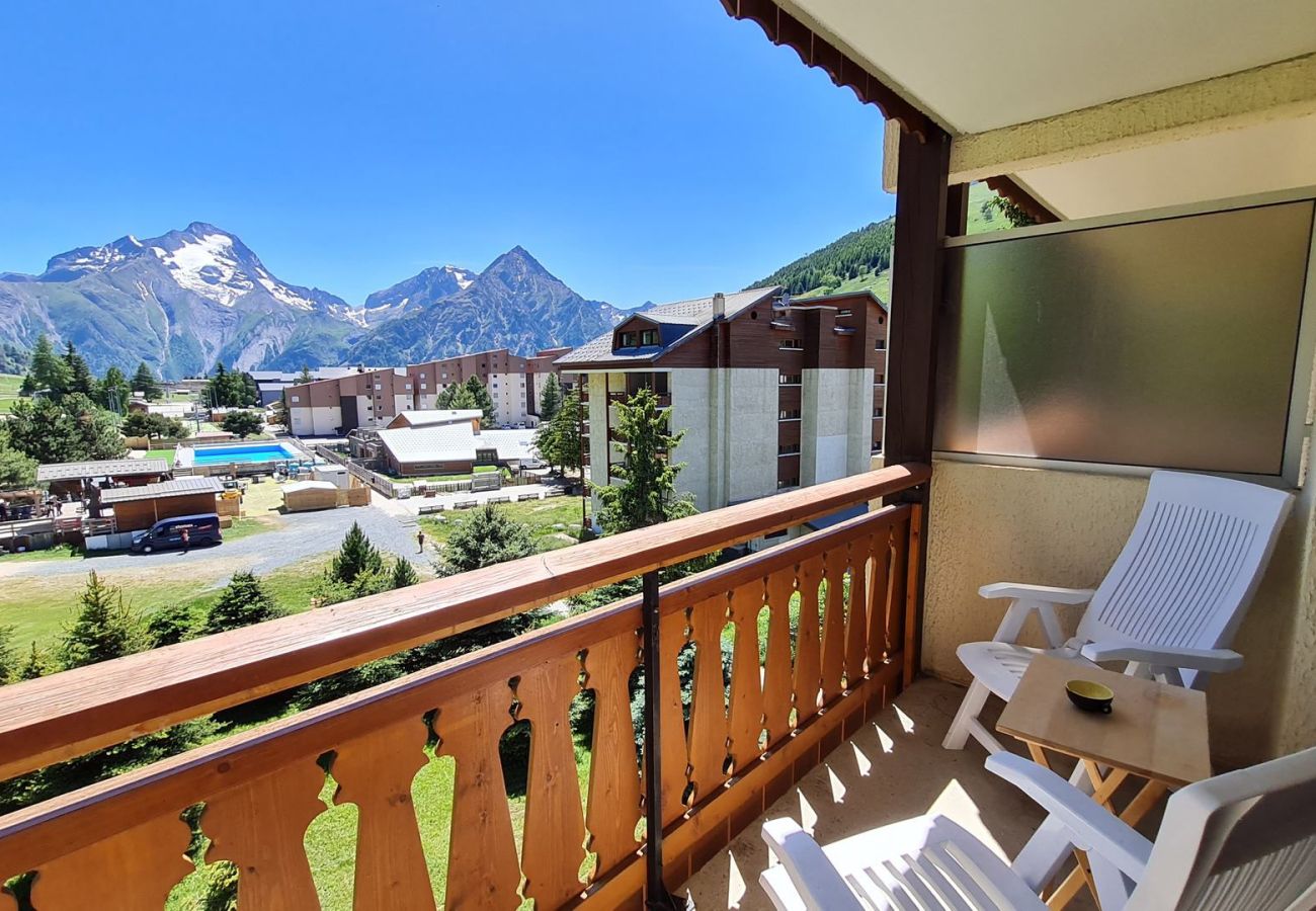 Studio à Les Deux Alpes - Studio 4 pers au bord des pistes, vue montagnes