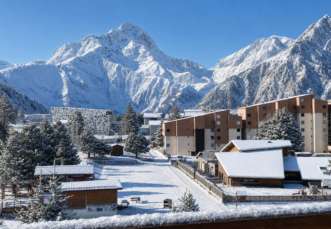 Studio à Les Deux Alpes - Studio 4 pers au bord des pistes, vue montagnes