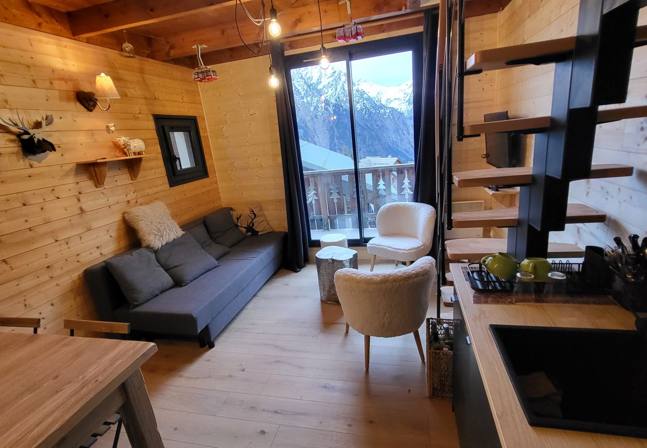 Appartement à Les Deux Alpes - Appt cosy 4 pers, balcon vue montagne