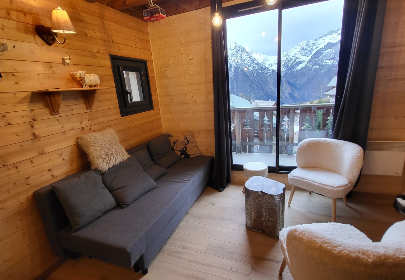 Appartement à Les Deux Alpes - Appt cosy 4 pers, balcon vue montagne