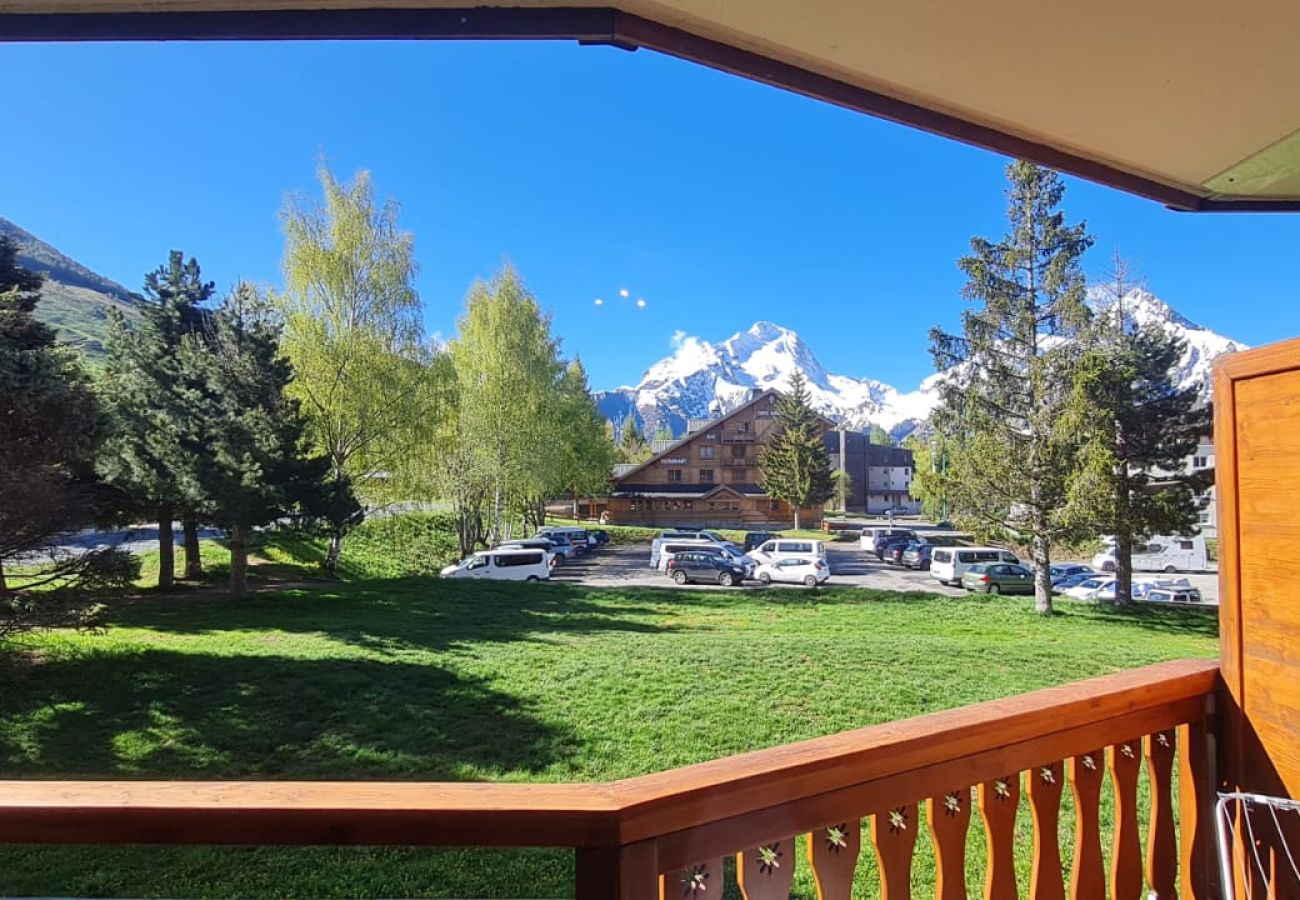 Studio à Les Deux Alpes - Studio 4 pers, balcon vue montagne