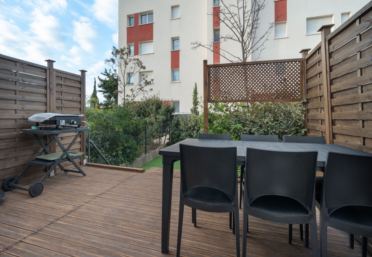 Villa à Sérignan - Villa climatisée 6 pers avec  jardin