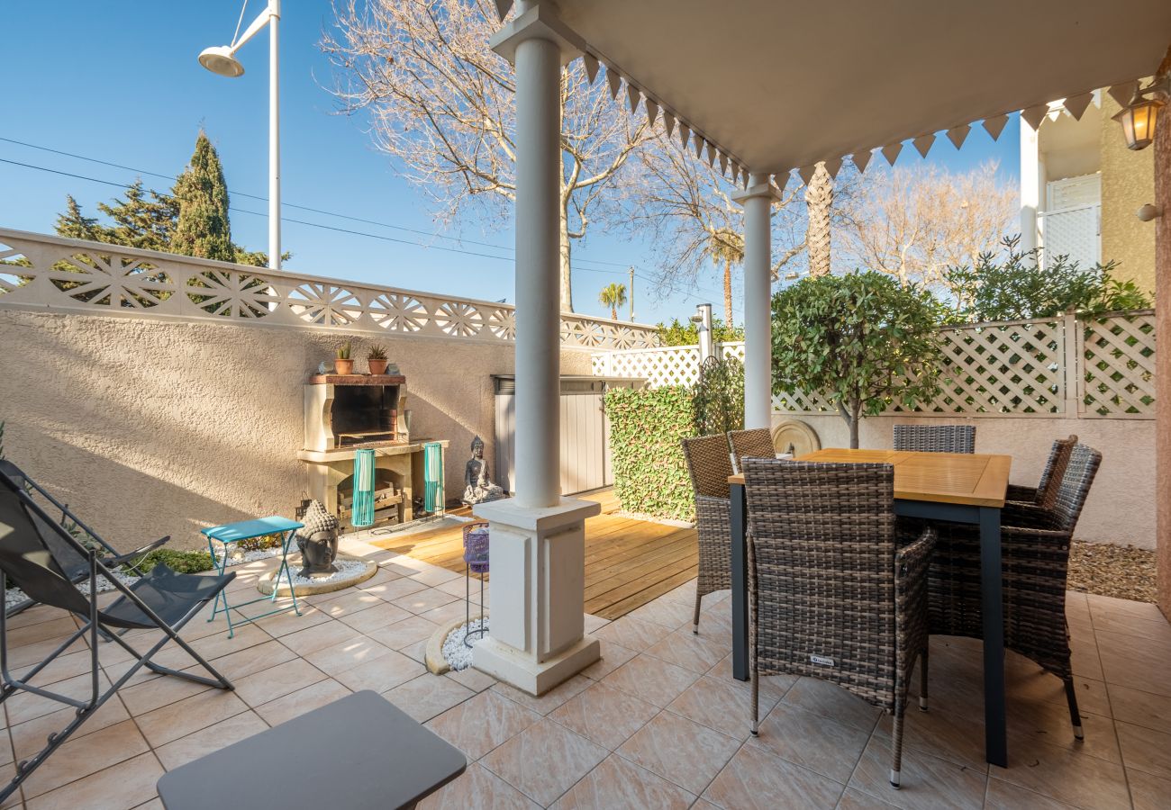 Appartement à Agde - Joli appartement avec jardin, proche de la mer, 4 pers
