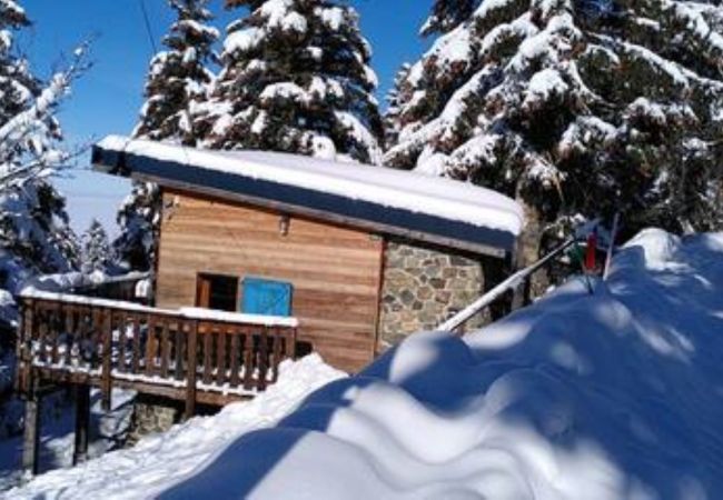 Chalet à Chamrousse - Chalet insolite, 2 pers, terrasse vue montagne