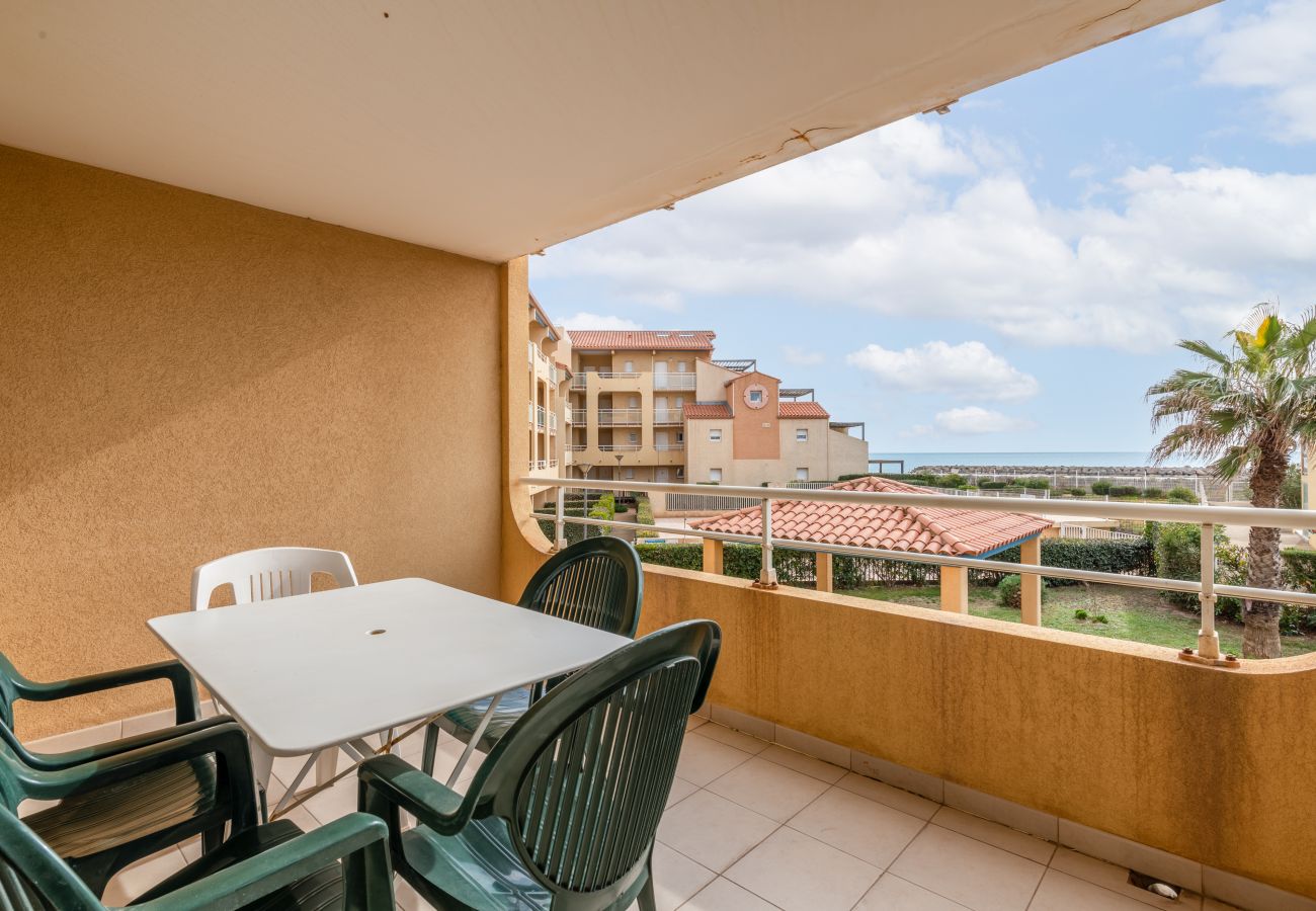 Appartement à Valras-Plage - Appartement 4 pers, vue sur mer, terrasse