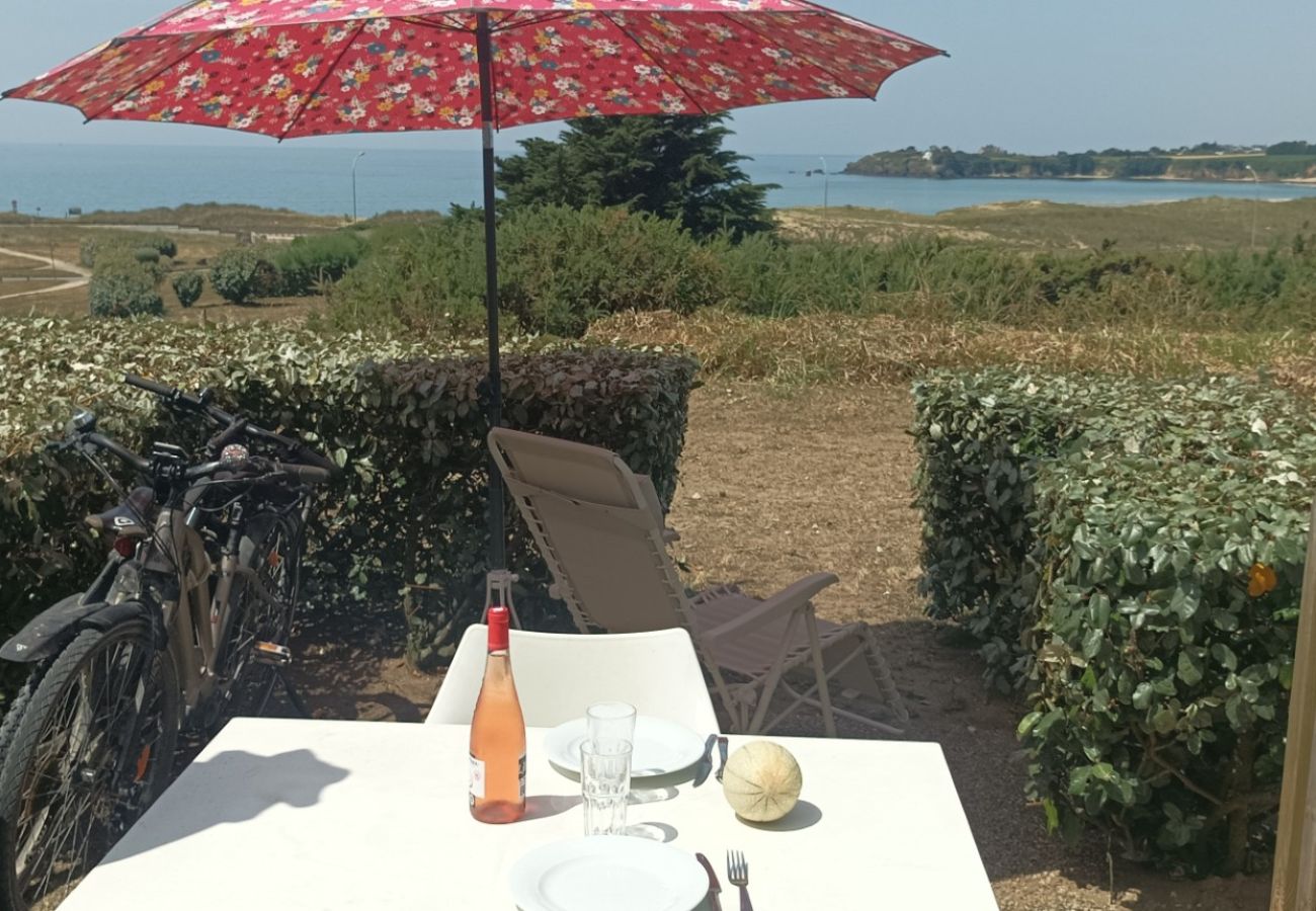Appartement à Guidel - Maisonnette 5 pers vue sur l'océan, 100m de la plage