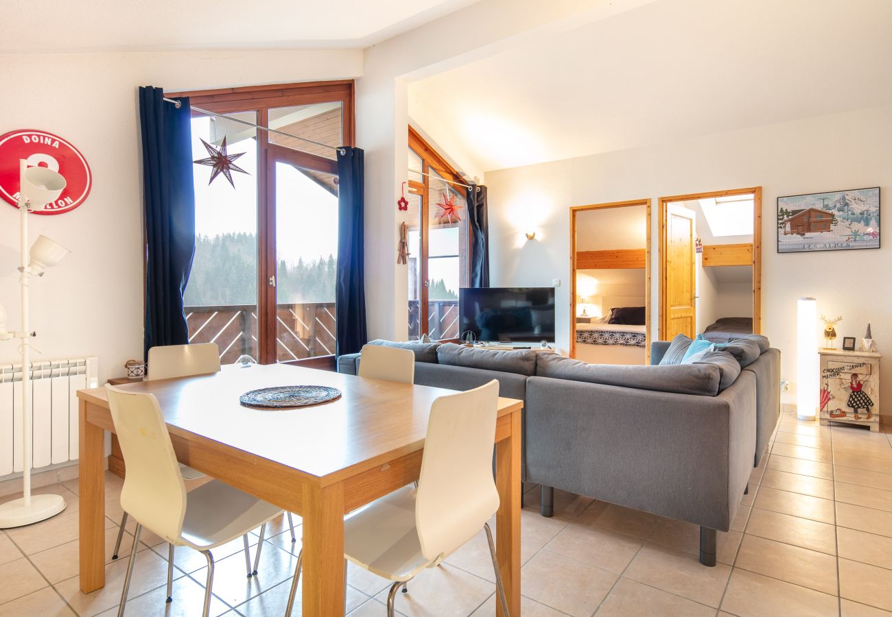 Appartement à Morillon - Splendide appartement, 3 chb, 6 pers, balcon vue montagne