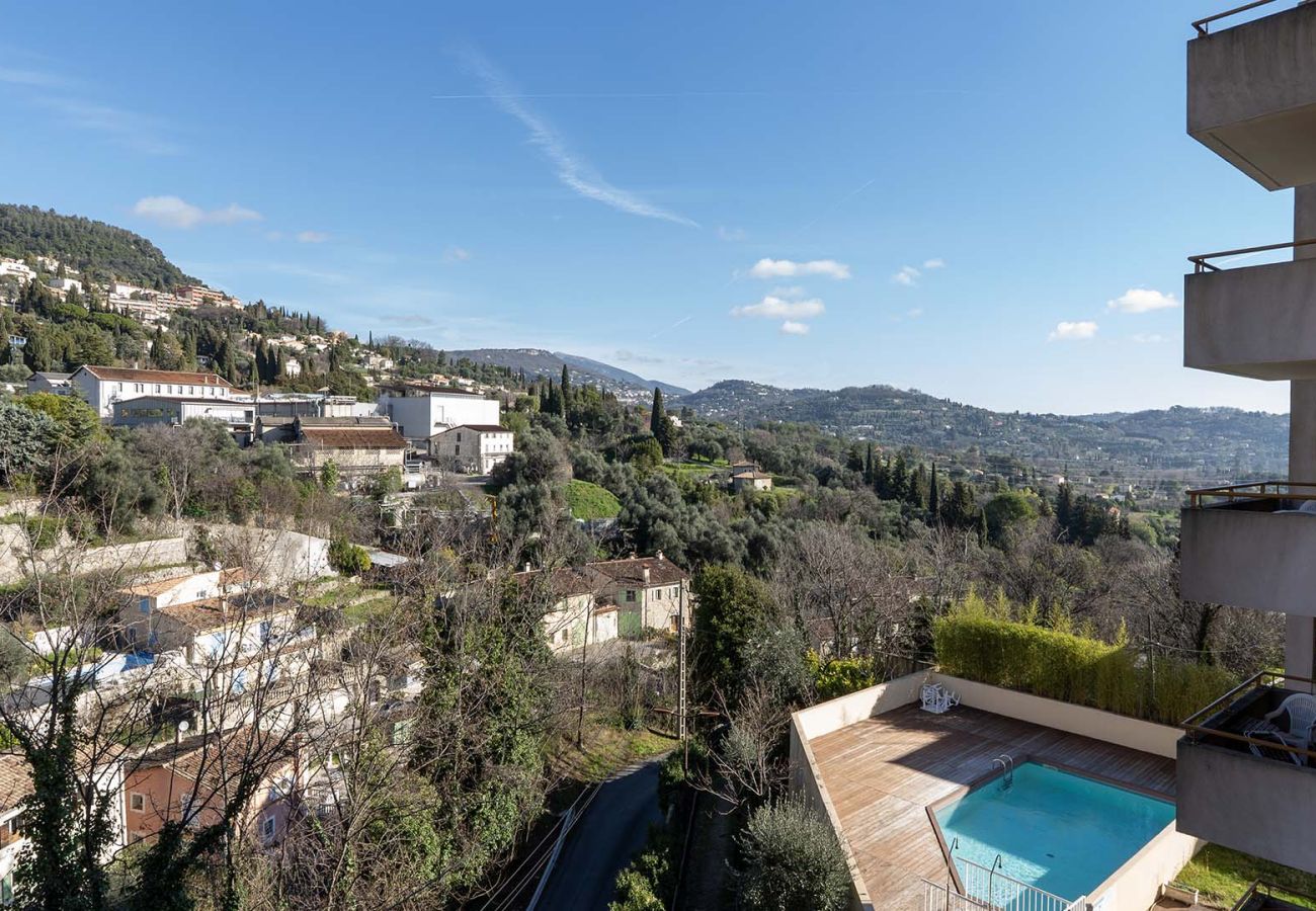 Appartement à Grasse - Charmant appartement 4 pers, balcon, vue montagne