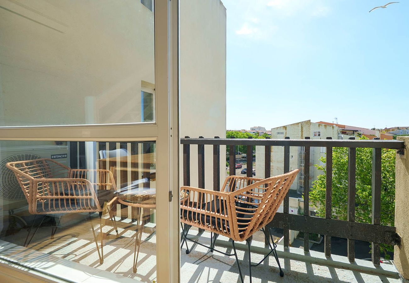 Studio à Agde - Mignon studio 4pers, Mezzanine et Balcon