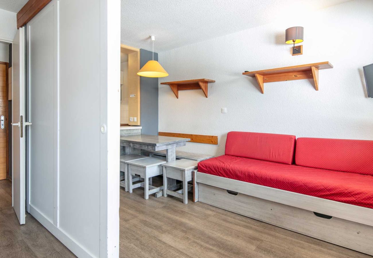 Studio à Tignes - Mignon studio 4 pers, balcon avec vue piste de ski