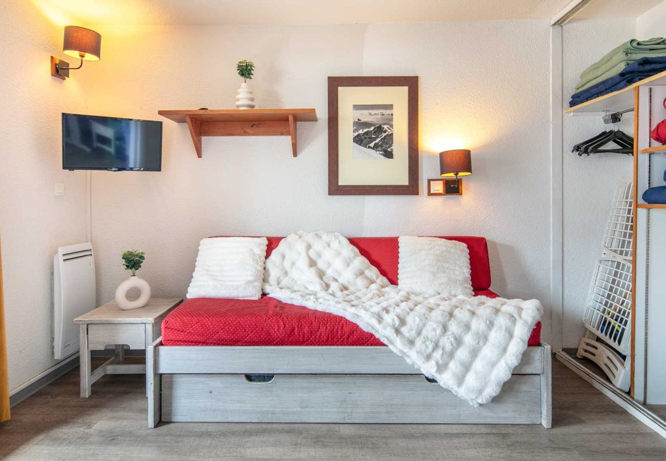 Appartement à Tignes - Appartement cabine lumineux 6 personnes vue pistes de ski