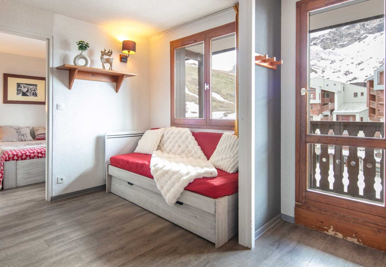 Appartement à Tignes - Appartement cabine lumineux 6 personnes vue pistes de ski