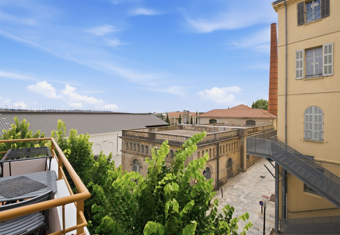 Appartement à Grasse - Appartement avec balcon et piscine