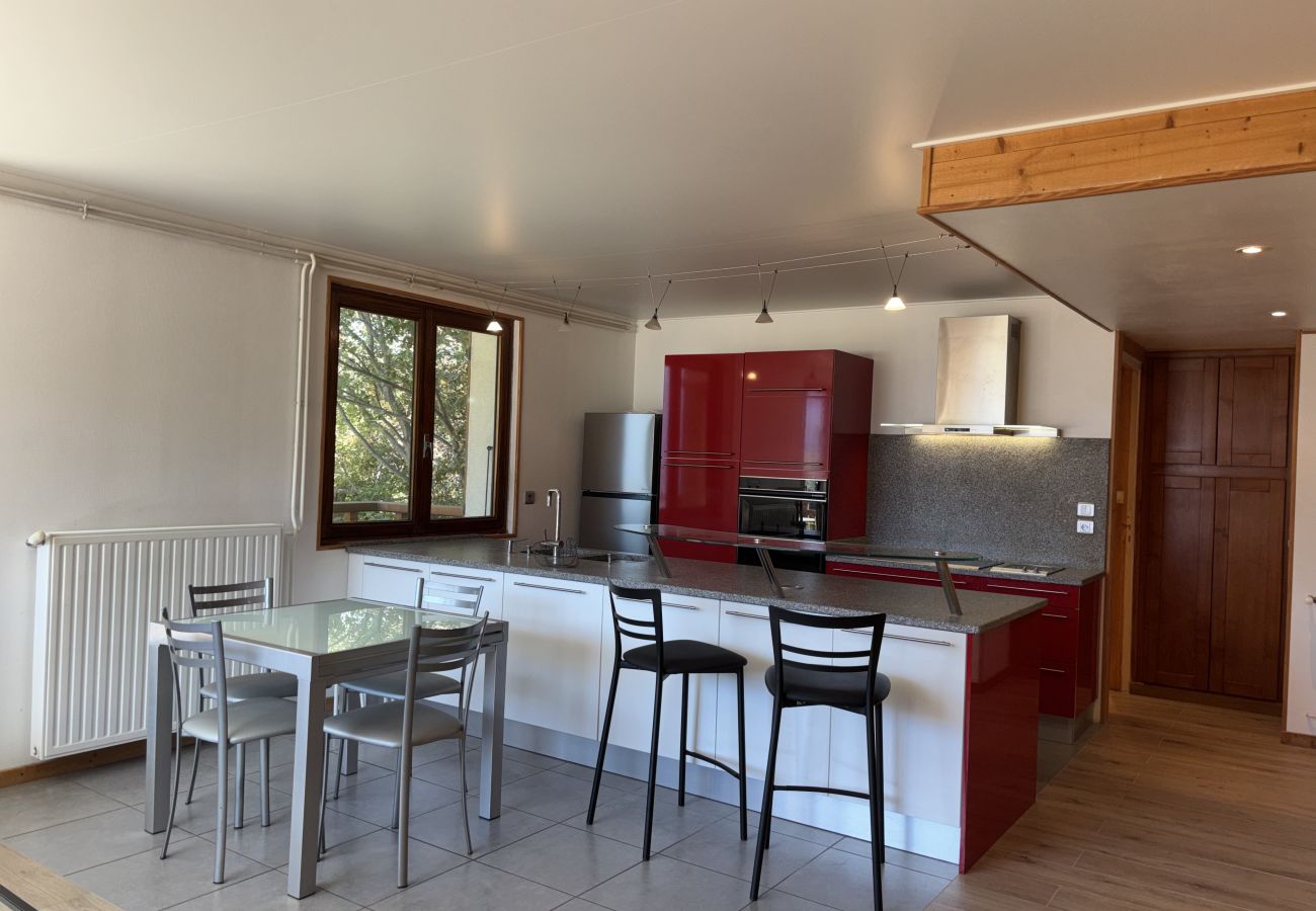 Appartement à Les Deux Alpes - Appartement avec balcon vue pistes de skis