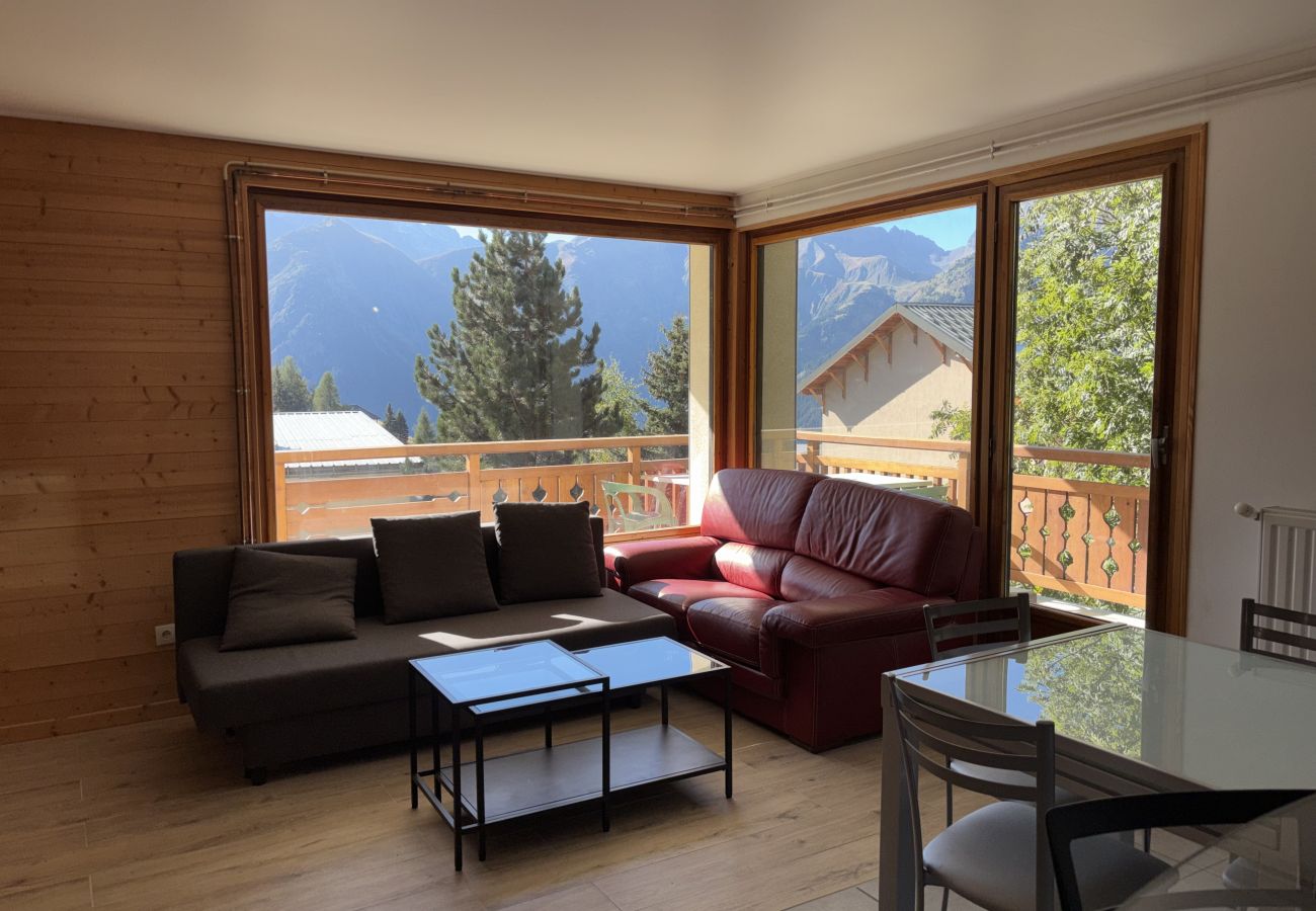Appartement à Les Deux Alpes - Appartement avec balcon vue pistes de skis
